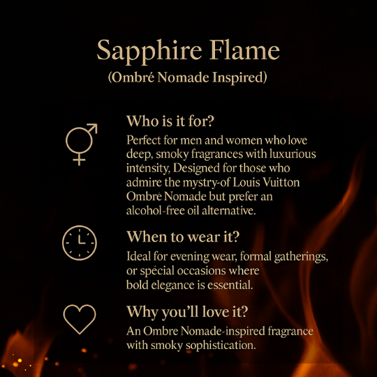 Sapphire Flame (Ombré Nomade Inspired)